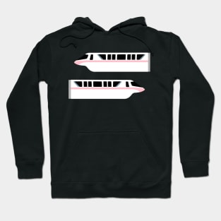 Minimal Monorail Pink Hoodie